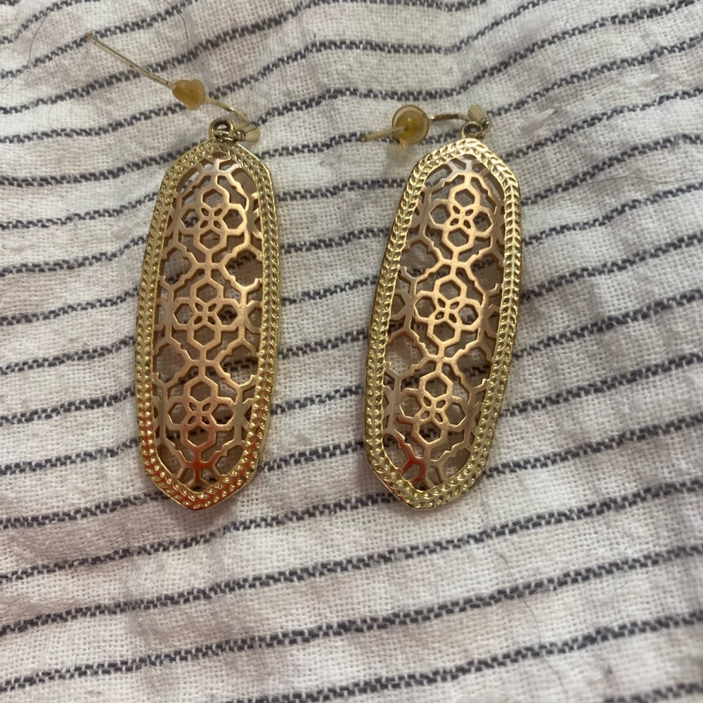Kendra Scott Gold Filigree Earrings